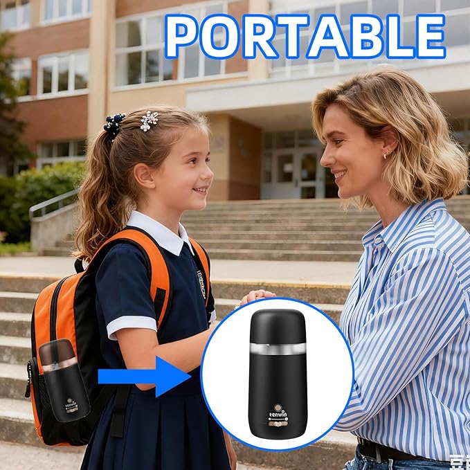 tenwin Fully Automatic Electric Pencil Sharpener for 7-12mm Pencils, Auto in&Eject, 3 Selectable Adjustable Pencil Nibs with Breathing Light (Black)