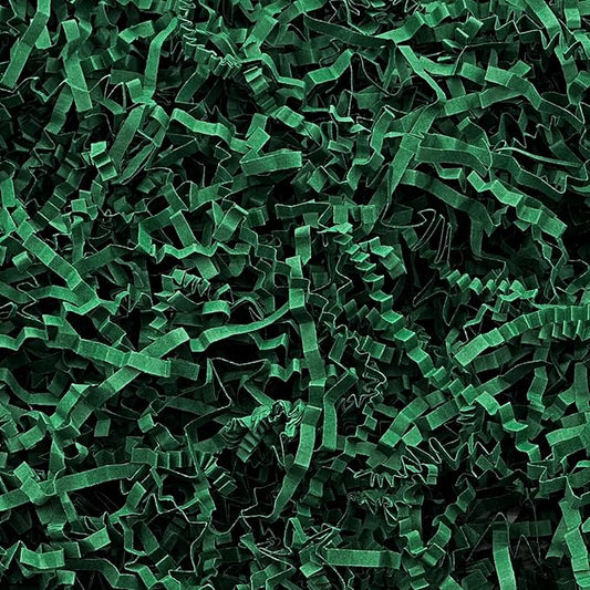 1LB Crinkle Cut Paper Shred Filler for Gift Box Bag and Basket On Holidays(Green)