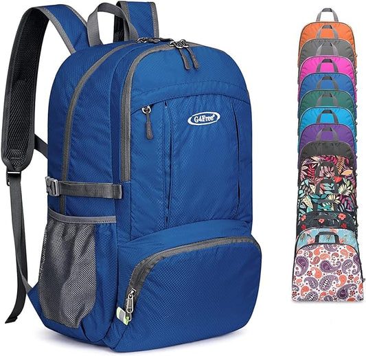 G4Free Lightweight Packable Hiking Backpack, Waterproof Travel Daypack