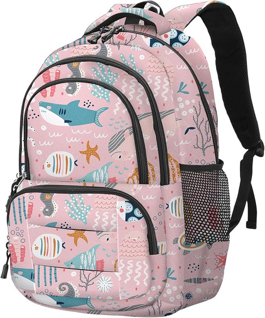 rickyh style School Backpack Travel Bag for Men & Women Lightweight College Back Pack with Laptop Compartmen