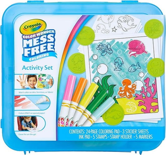 Crayola Color Wonder Mess Free Coloring Activity Set (30+ Pcs), Travel Art Kit, Gift for Kids & Toddlers, Ages 3+