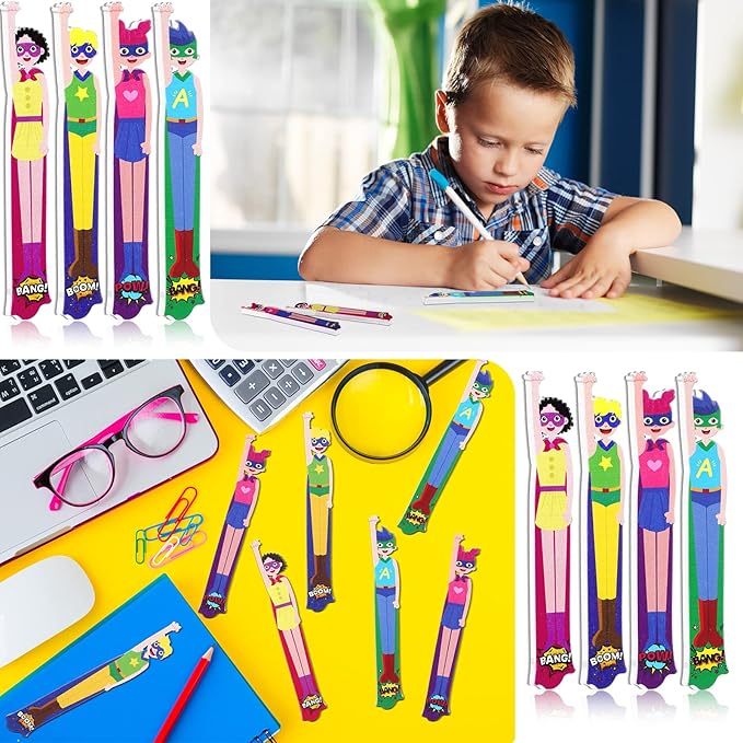 Junkin 32 Pieces Writing Tools Spacers for Writing Handwriting Spacer Tool Classroom Management Tools for Students to Learn Proper Word Spacing(Hero)