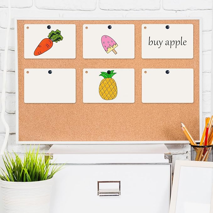 zmybcpack 6 Pack 4x6 Inch Blank Flash Cards with Binder Rings (60 Sheets Each Pack), Blank Easy Flip Index Card Mini Study Note Cue Cards for Studying