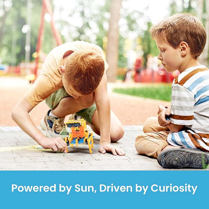 Sillbird Solar Building Robot Kit STEM Gift for Boys Age 8-13, 12-in-1 DIY Educational Science Toys for Kids Birthday, Powered by the Sun Robotics Set with 190 Pieces