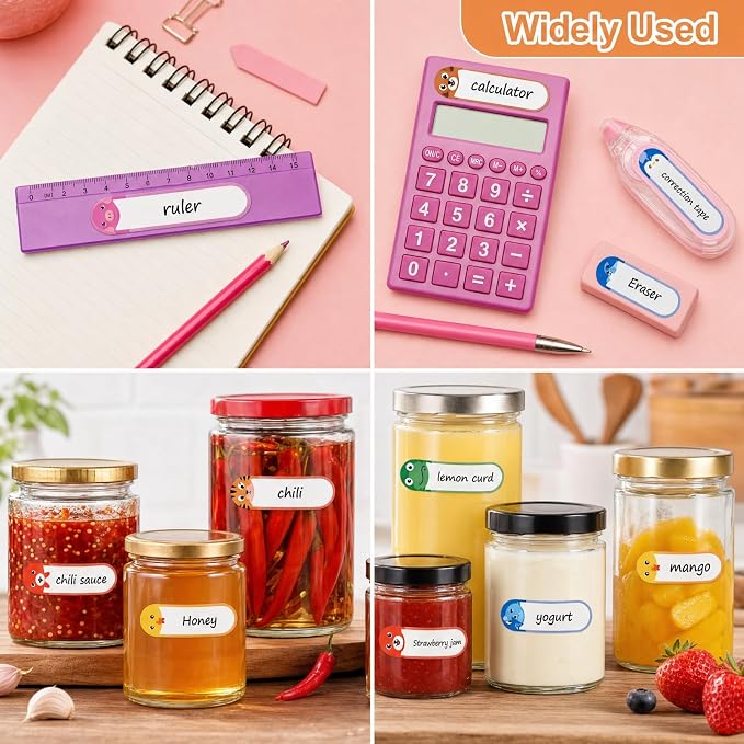 Self Laminating Name Labels, Waterproof Name Stickers for Kids | Dishwasher Safe Labels for Daycare and School, Kids Toddler Stuff, Baby Bottles, Water Bottles and Food Containers, 136 Pack