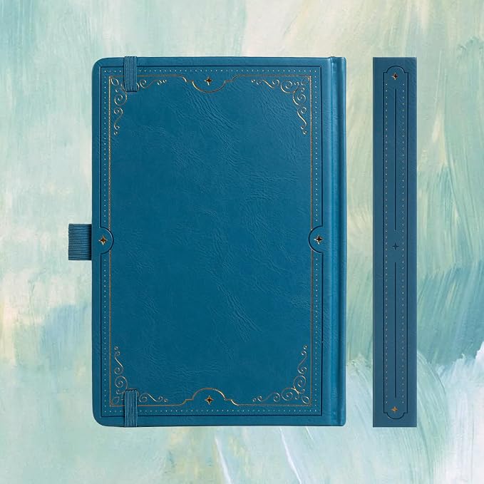 TIEFOSSI Tree of Life Journal, A5 Dotted Journal for Women Men, Dot Aesthetic Notebook with 190 Numbered Pages, Hardcover Vegan Leather Journals with Bookmark, 160 GSM Thick Paper