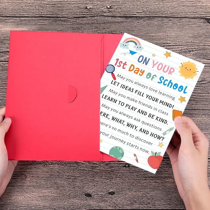 First Day of School Gifts Back to School Supplies for Kindergarten Students Stuff for Teen Girls Boys Kids Back to School Gifts for Daughter Son 1st Day of School Card Dorm Room Essentials Teacher