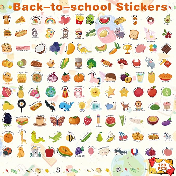 OHOME Back to School Supplies - 120 PCS Teacher Motivational Stickers for Kids Students | Teacher Must Haves Supplies Stuff Essentials Gifts for Classroom Decor,Inspirational Positive Reward Stickers