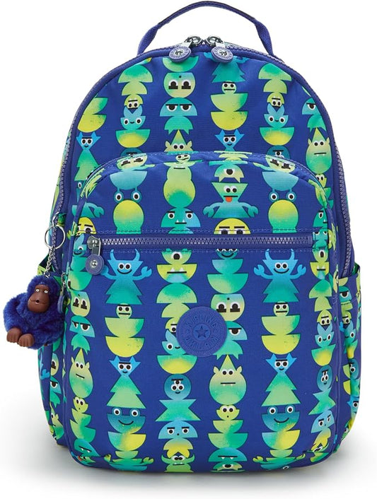 Kipling Women's Seoul 15" Laptop Backpack, Durable, Roomy with Padded Shoulder Straps, Built-In Protective Sleeve