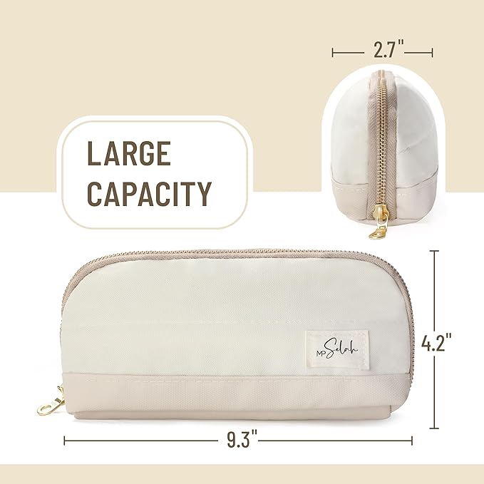 Mr. Pen- School Pencil Case, Cream, Pencil Pouch, Pen Case, Pen Pouch