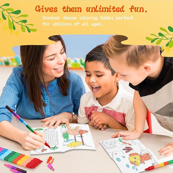 BenLouis Coloring Books Party Favors Bulk Mini Coloring Books for Kids Ages 4-8-12 Small Activity Books For Birthday Party Gifts Goodie Bags Stuffers Classroom Travel Activity（48pcs Classic）