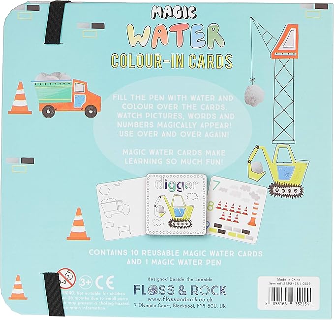 Floss and Rock Construction Magic Water Pad and Pen