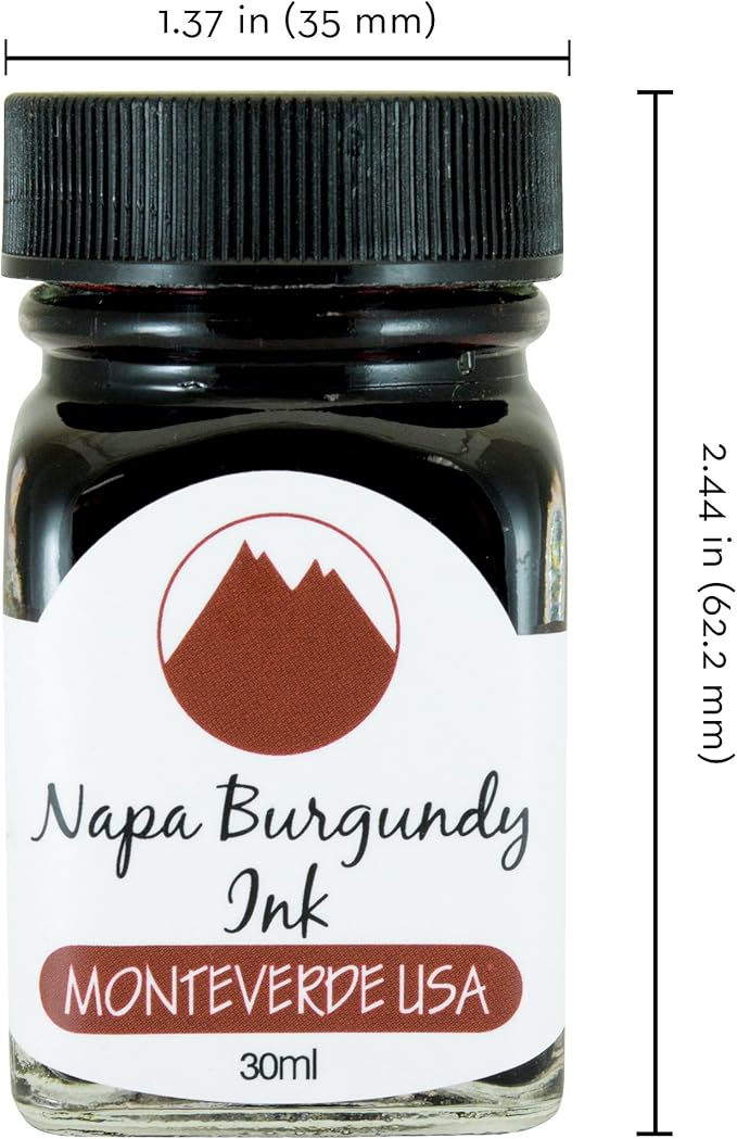 Monteverde USA Ink with ITF Technology, 30 ml Napa Burgundy (G309NB)