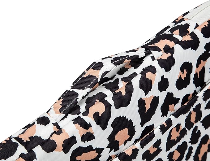 Kinmac 360deg Protective Water Resistant Laptop Case Bag Sleeve with Handle (Leopard-Pink, 13.5 inch-14 inch)