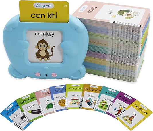 MAYAPHILOS 510 Sight Words Vietnamese and English Talking Flash Cards, Vietnamese Early Education Card, Learn Vietnamese for Kids, Vietnamese Learning Cards for Toddlers Birthday Gifts