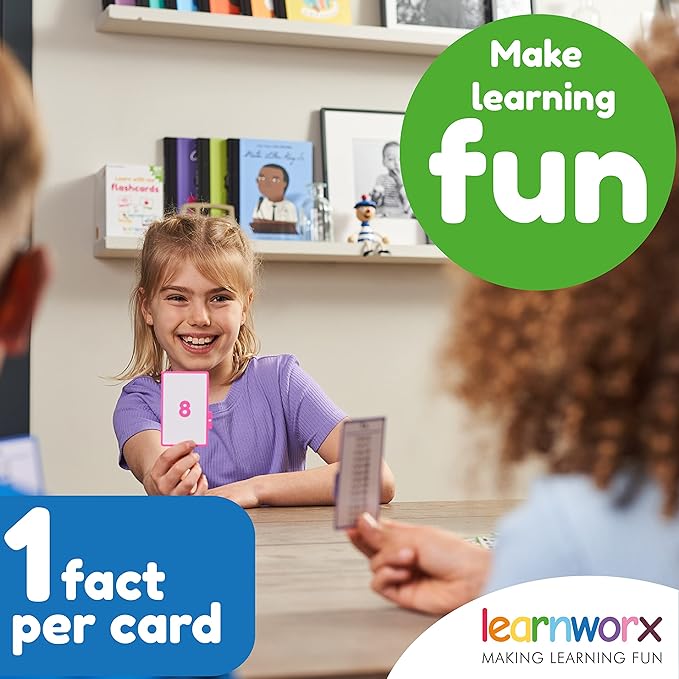 Multiplication Flash Cards 3rd Grade | 183 Math Flash Cards & Times Table Chart, Tablas De Multiplicar para Niños, Times Table Flash Cards & Games, Math Facts Flash Cards | All Facts 0-12