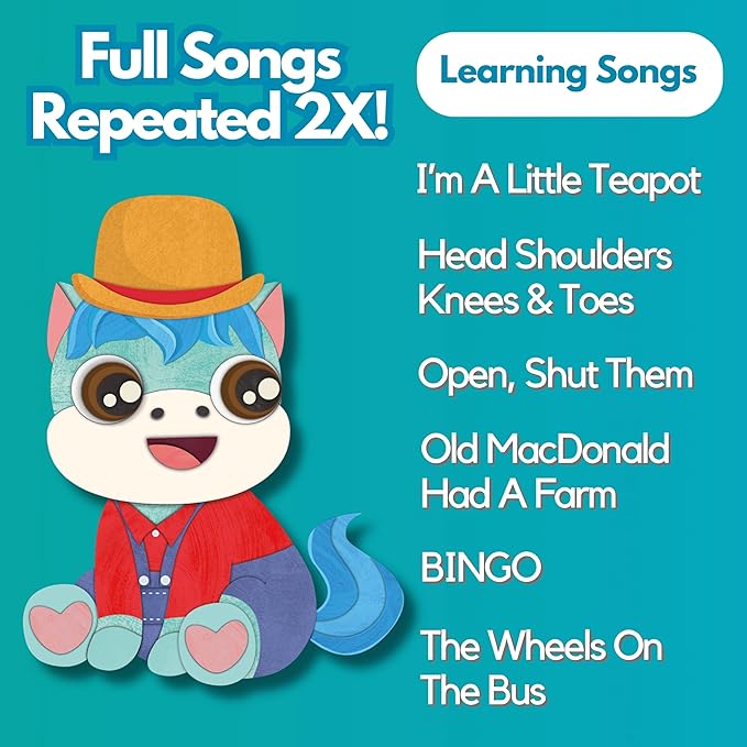Astro Learns English Learning Songs — Musical Toys & Interactive Sound Board Books for Toddlers 1-3, Singing & Nursery Rhymes for Babies, Educational Talking Musical Toy, Sing Along Songs