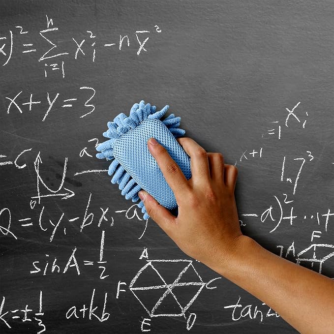 Mr. Pen- Magnetic Microfiber Shag Whiteboard Erasers, 4" x 6", 4 Pack