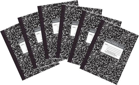 ROARING SPRING Signature Collection Composition Notebook, 6 Books, Hardcover, Grid Graph Rule, 20# Premium Paper, 80 Sheets/160 Pages, 10.25" x 7.88", Made in USA