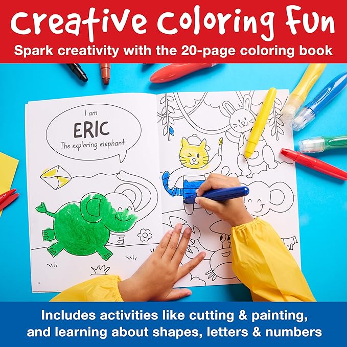 Faber-Castell Little Creatives ArtPlay Set: 15 Piece Toddler Art Set, Jumbo Crayons, Toddler Painting Set, and Kids Art Supplies, Spring Craft Supplies (Ages 3+)