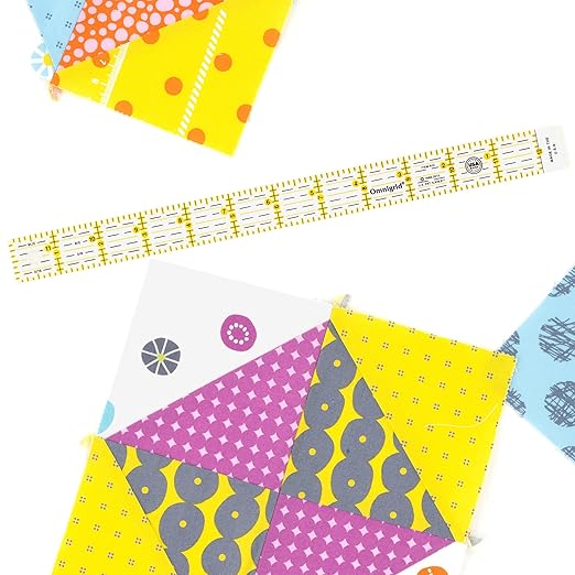 Omnigrid 1 x 12-Inch Ruler, Clear Quilting and Sewing Ruler