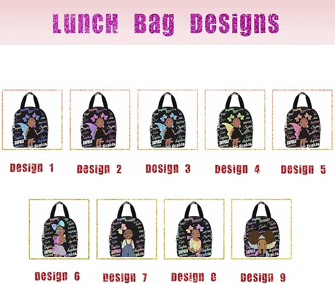M YESCUSTOM Personalized School Backpack for Girls Kids Text Backpack with Lunch Box Lightweight Preschool Elementary Boys BookBags Set, Travel Daypack Shoulder Bag for Teenager