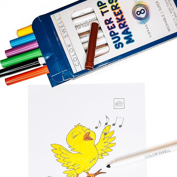 Color Swell Bulk Markers - 20 Packs 8 per Pack (160 Total) - Super Tip Bulk Markers