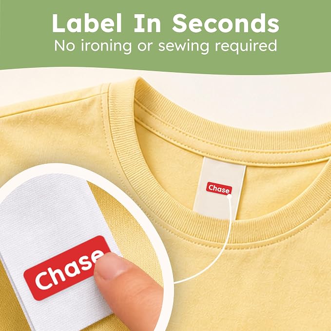 Small Custom Name Labels for Kids (245 Stickers) - Personalized & Waterproof Labels for School Supplies, Daycare, Sleepaway Camp & Clothing Tags - Nature
