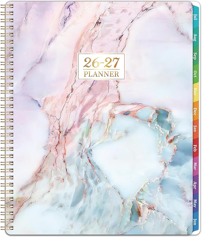 2026-2027 Planner - Academic Planner Weekly and Monthly, 2026-2027 Planners 8.5''x11'', Weekly Monthly Planners with Colorful Tabs, Inner Pocket