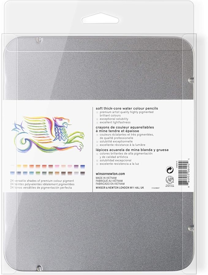 Winsor & Newton Studio Collection Artist Pencils, Watercolor Pencils, Set of 24