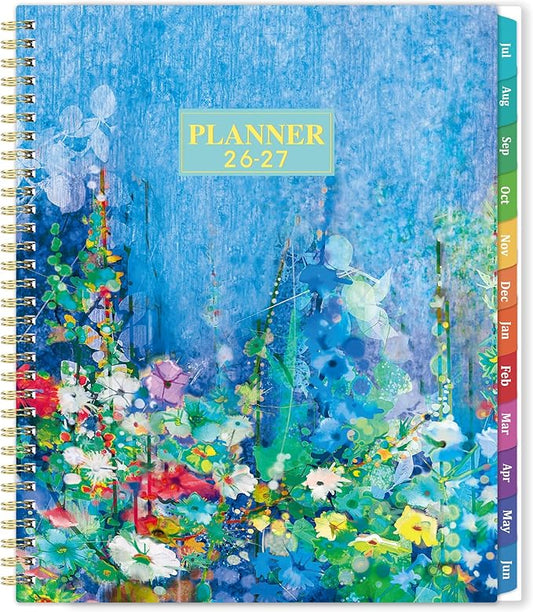 2026-2027 Planner - 9" x 11", Weekly & Monthly Planner 2026-2027, JUN.2026 - JUL.2027, 26-27 Academic Planners with Sturdy Cover, Premium Paper, Twin-wire Binding, Monthly Tabs