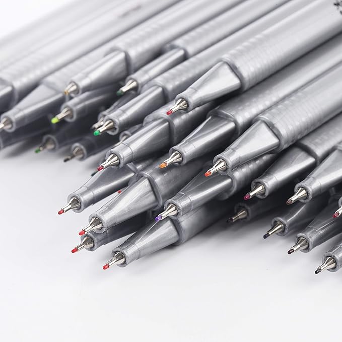 Mr. Pen- Pens, Fineliner Pens, 36 Pack, 0.4 mm, Pens Fine Point, Colored Pens, Journal Pen for School, Home, Office