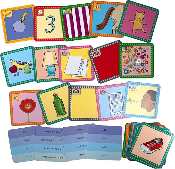eeBoo Scavenger Hunt Indoors Game, a Finding Game that develops observational and Analytical Skills, Includes 50 Cards & Instructions, for Ages 3 and up