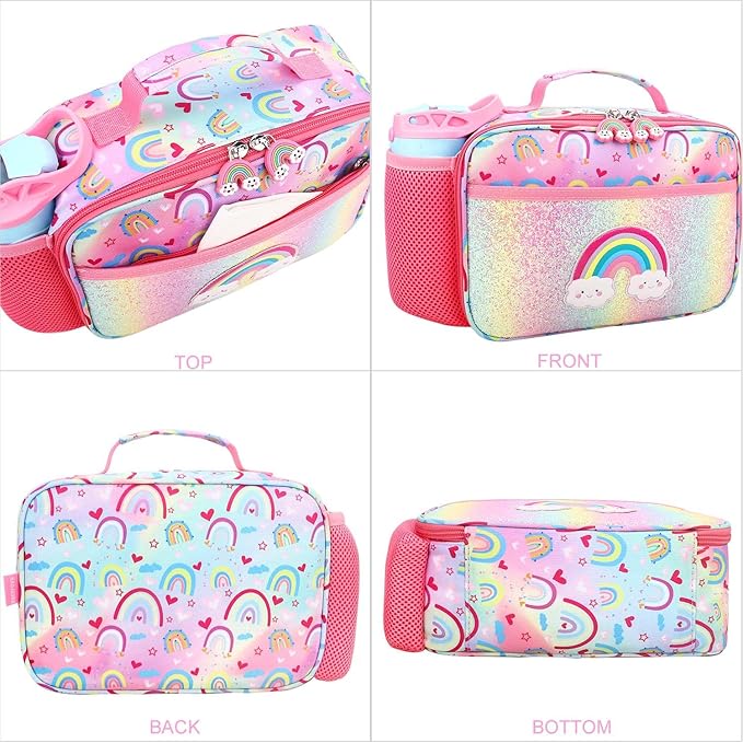 RHCPFOVR Kids Lunch Bag - Insulated Lunch Box for Boys Girls,Washable Lunch Bag and Reusable Toddler Leak-proof Lunchbox for School and Daycare