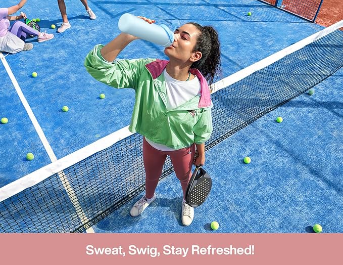 POWCAN 26 oz Insulated Water Bottle with 2-in-1 Straw and Spout Lid, Keep Cold 24H, Leak-Proof, Fits in Car Cup Holder, Stainless Steel Water Bottle for Gift, Holiday, Trip, School (Aflutter in Bloom)