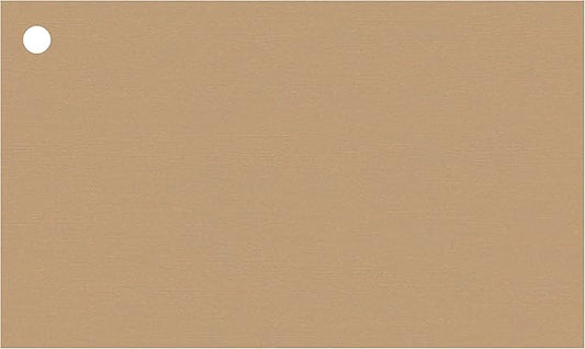 Colonial Cards: 150 Color Cardstock 3" x 5" Index Cards, Unruled with Corner 1-Hole Punched and 4 Binder Rings, Kraft