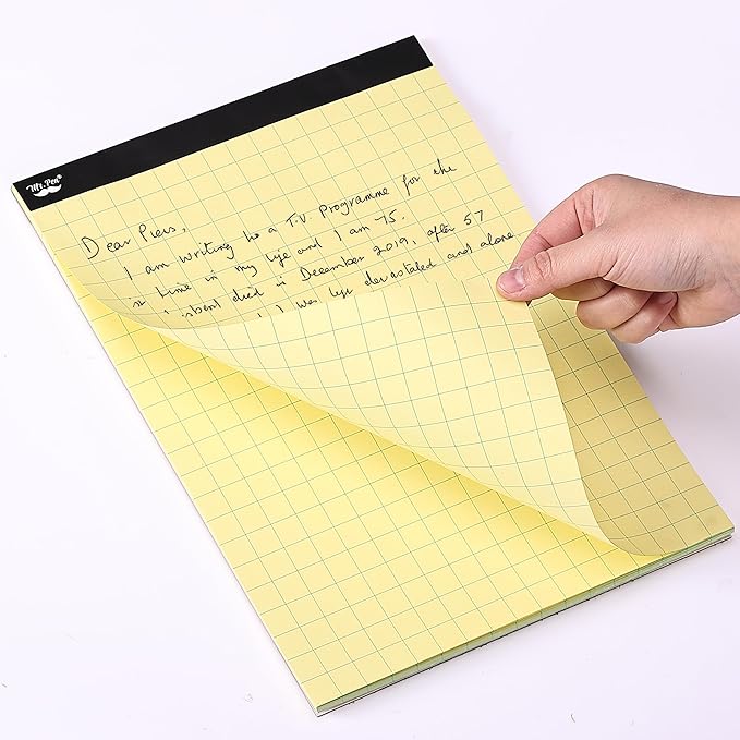 Mr. Pen- Graph Paper Pad, 8.5x11 Inches, 2x2 (2 Squares per Inch), 55 Sheets, Ideal for Math, Graphing and Sketching, Grid Paper for Students, Engineers, Artists