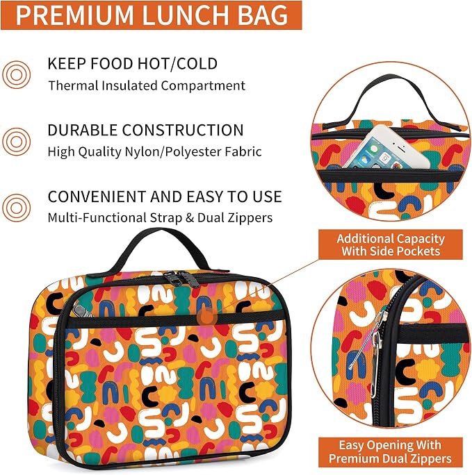 rickyh style Kids Insulated Lunch Box Thermal School Cooler hot Bag for Child