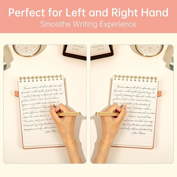 A5 Top Spiral Notebook,240 Pages Steno Pads College Ruled Journal Note Pad