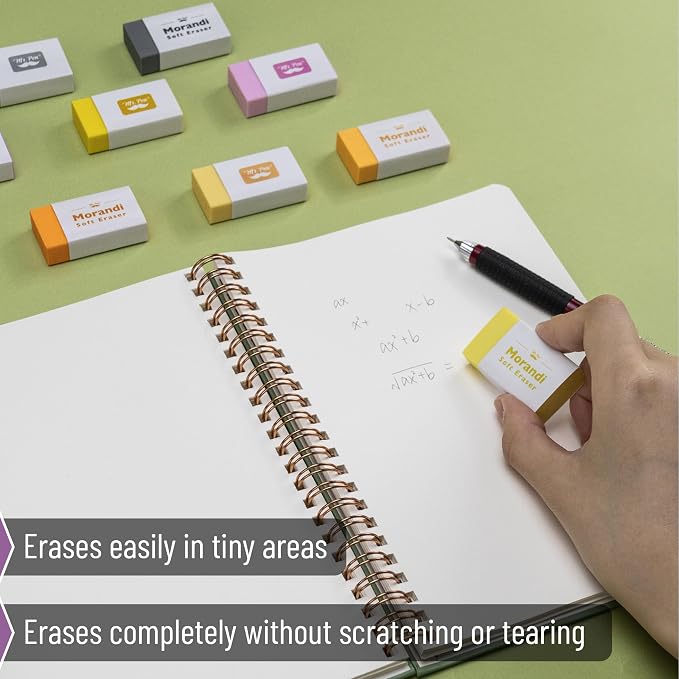 Mr. Pen- Erasers Bulk, 20 Pack, Large Block Erasers for School, No Smudge
