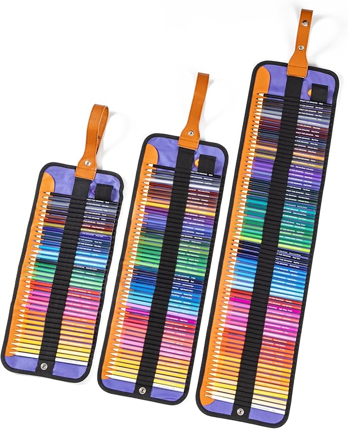 Professional 36,50 And 72 Colored Pencils With Case Sketch Kit And Drawing Kit Colored Pencils For Adult Coloring Books
