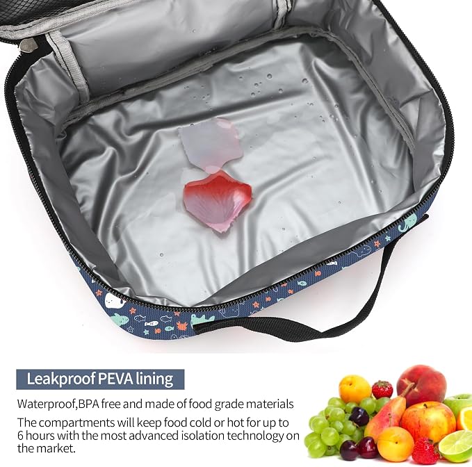rickyh style Kids Insulated Lunch Box Thermal School Cooler hot Bag for Child