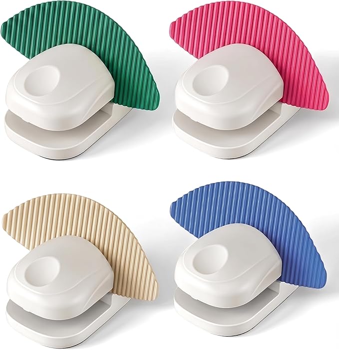 4Pcs Paper Holder Stand for Typing – Non-Slip Desktop Document Holder with Anti-Slip Pads, Foldable Portable Copy Stand for A4 Paper, Office Reading & Writing (White, Blue, Red, Green)