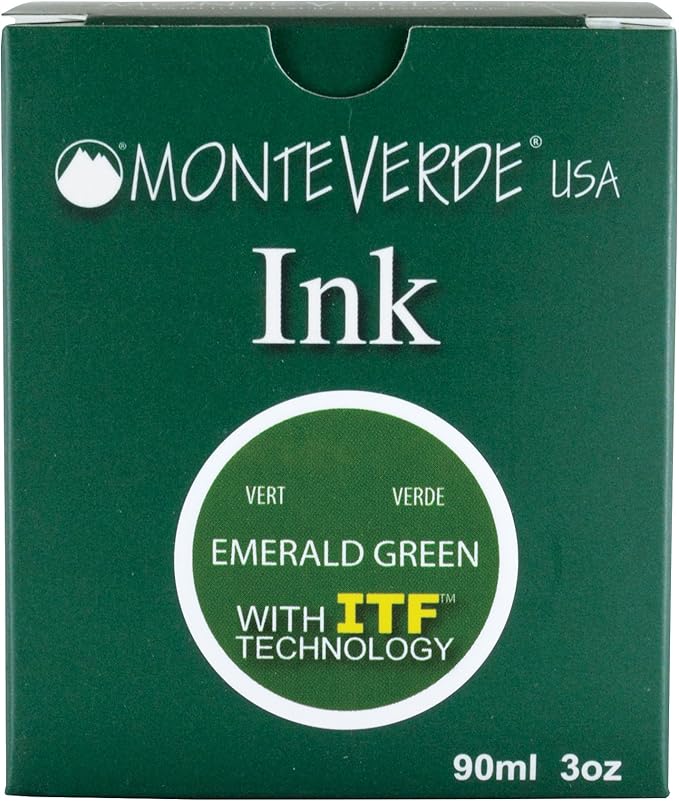 Monteverde USA Ink with ITF Technology, 90 ml Emerald Green (G308GN)