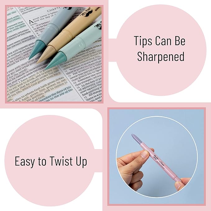 Mr. Pen- No Bleed Gel Highlighters, Morandi Colors, 8 Pack, Bible Highlighters and Pens No Bleed, Bible Markers for Study, Journaling, School Supplies and Accessories