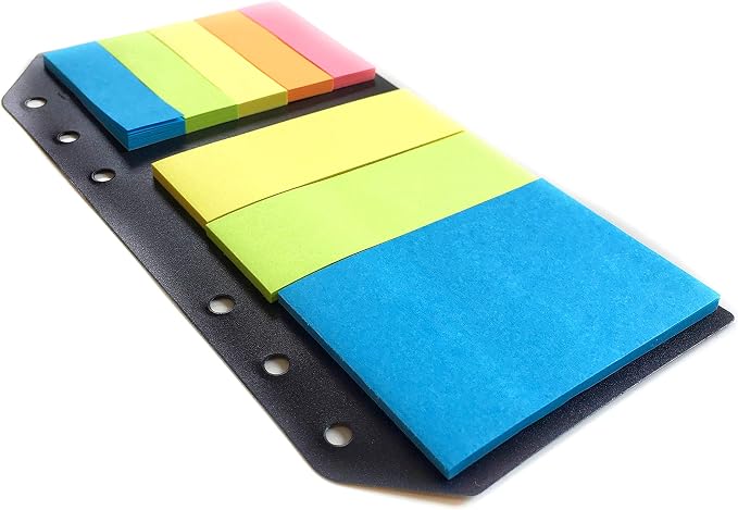 Zelten Refills/Loose Leaves for A6 Cover Ring Binder/Personal Organizer/Planner(A6 6 Holes, Sticker Index Tabs)