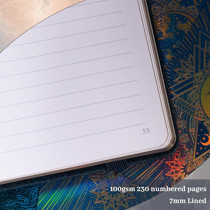 TIEFOSSI B5 Lined Journal, College Ruled Notebook for Women Men