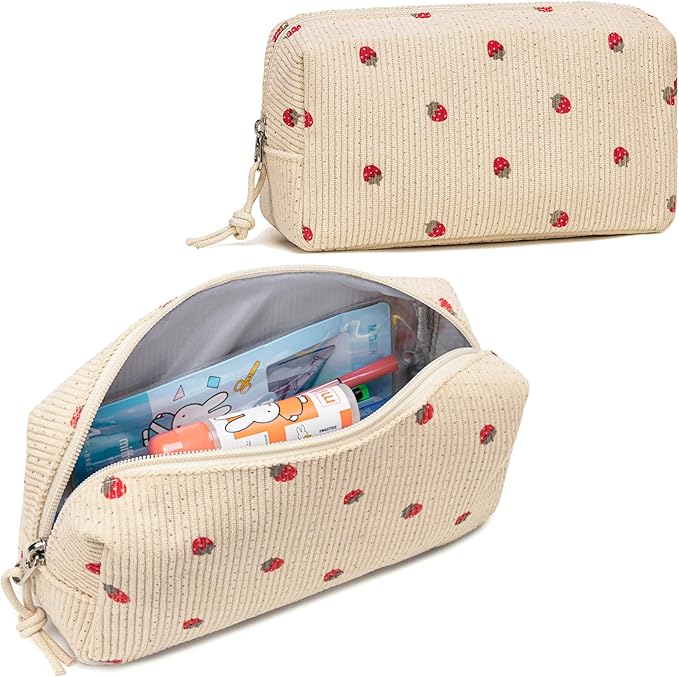 LEDAOU Cute Pencil Case for Kids Girls Boys Pencil Pouch kawaii Pen Pencil Box Bag Holder for School Students