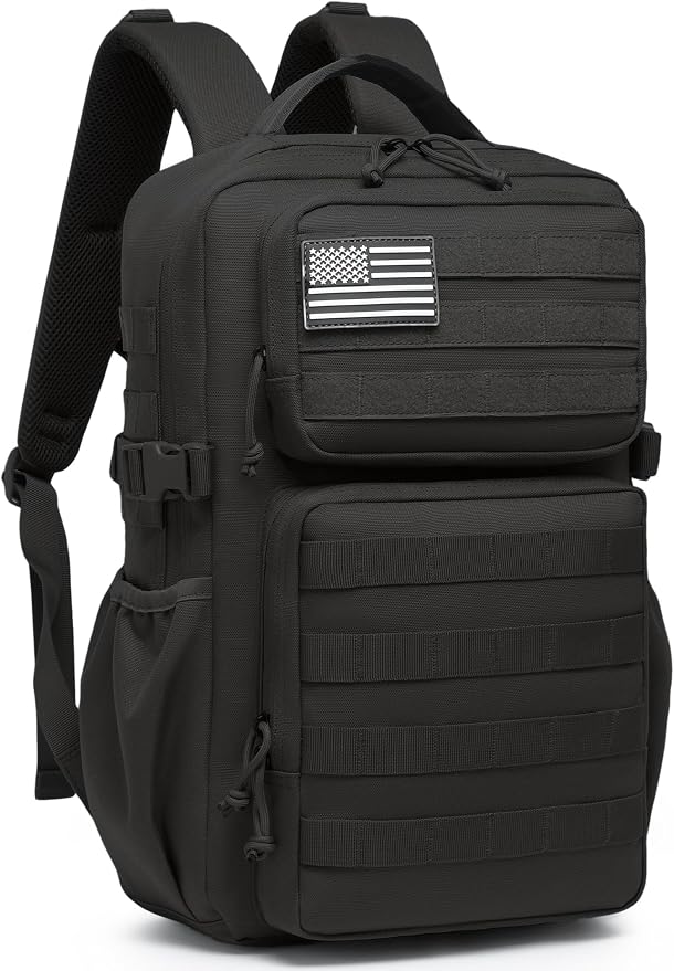 Wotony Military Tactical Backpack for Men Waterproof Daypack 3 Day Assault Pack Molle Bag with Water Bottle Holder