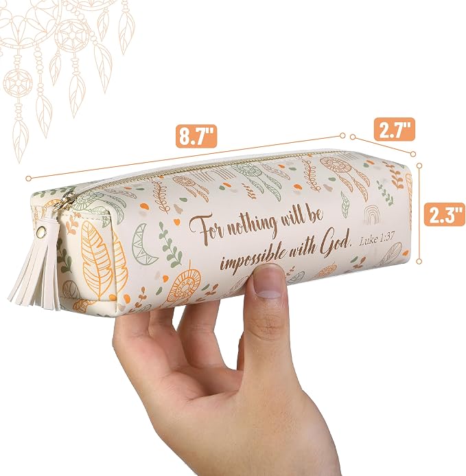 Mr. Pen- PU Leather Pencil Case, Boho Style